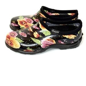 Sloggers Black Pansey Garden Shoes 6 Waterproof Lug Sole